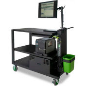 Station de travail mobile Newcastle Systems SÉRIE PC, 54 « L x 26 « D, batterie SLA 100AH