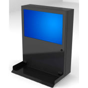 PC Enclosures PC Defender Computer & Monitor Enclosure, 24"W x 6-1/2"D x 30"H, Black