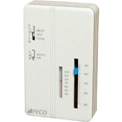 PECO Trane Compatible Zone Sensor SP155-009 Heat-Off-Cool Switch, On-Auto Fan Control, Temp Adjust