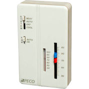 PECO Trane Compatible Zone Sensor SP155-011 Heat-Off-Cool Switch, On-Auto Fan Control, Dual Temp Adj