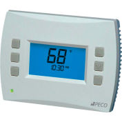 PECO PerformancePRO Thermostat, Programmable, 2H/2C, 24 VAC or Batt Power