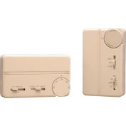 PECO Fan Coil Thermostat With Cool-On-Off Switch, 3-Speed Control and Terminal Block