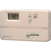 PECO Modulating Fan Coil Thermostat W/ Auto-Heat-Cool-Off Switch, Off-Hi-Med-Lo Fan Control