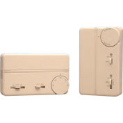 PECO Fan Coil Thermostat With On-Off Switch, 3-Speed Control and Terminal Block