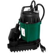 Zoeller Automatic Water Ridd'R III Submersible Sump Pump 49-0006, 1/4 HP
