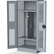 Penco® Patriot Fully Framed Gear Locker 24"Wx24"Dx72"H, Blue, All-Welded