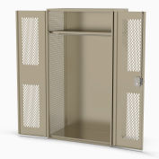 Penco® Patriot Fully Framed TA-50 Locker W/Expanded Metal Sides 48"Wx24"Dx78"H, Bl,All-Welded