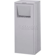 Penco® 1-Tier 2 Door Mini Laundry Lockup Locker, 16-1/2"W x 16"D x 39-1/4"H, Gray