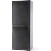 Penco® Linen Locker w/ 2 Bars & 1 Shelf, 32-5/8"W x 21-1/4"D x 84-5/8"H, Silver