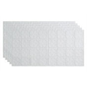 Fasade Traditonal 10 - 48-3/8 » x 24-3/8 » PVC Glue Up Tile in Matte White - PG5801