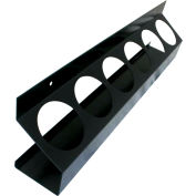 Tow-Rax SP6AT 6 Can Aluminum Black Aerosol Holder, 5-1/2"H x 3-1/4"W x 21-1/2"L
