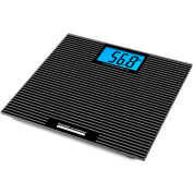 Health o Meter® 810KL Échelle numérique en verre avec bande de roulement antidérapante - Rétroéclairage, 440 lb x 0,2 lb