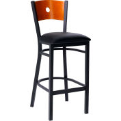 Tabouret de Bar de cercle-dos Cherry 17-1/2" W X 17 « D X 42 » H - noir, qté par paquet : 2