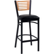 5 naturel tabouret de Bar de lamelle-dos 17-1/2" W X 17 « D X 42 » H - noir, qté par paquet : 2