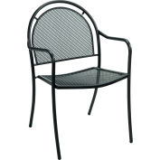 Mobilier d’accueil premier Brentwood chaise en métal extérieur à bras, qté par paquet : 4
