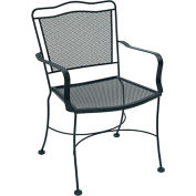 Premier accueil meubles véranda extérieure Chaise métal avec bras