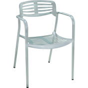 Premier ministre d’accueil mobilier Aero aluminium extérieur chaise avec bras, qté par paquet : 4