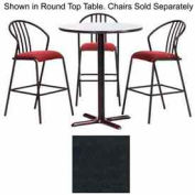 Premier Hospitality Square Bar Table with X-Base 42"W x 42"D x 42"H - Graphite Nebula