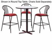 Premier Hospitality Square Bar Table with X-Base 42"W x 42"D x 42"H - Gray Nebula