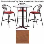 Premier Hospitality Square Bar Table with X-Base 42"W x 42"D x 42"H - Wild Cherry