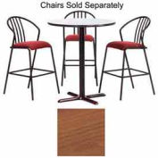 Premier Hospitality Round Bar Table w/ X-Base 42"W x 42"D x 42"H - Wild Cherry