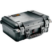 Pelican 1450 Watertight Medium Case With Foam 14-11/16" x 13" x 6-13/16", Black