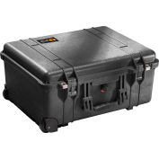 Pélican 1560 étanches PeliCases sur roues avec mousse 22-1/16 "x 17-15/16" x 10-7/16", noir