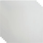 Fasade Flat - 23-3/4 » x 23-3/4 » PVC Lay In Tile in Gloss White - PL6900