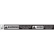 Prime-Line P 8081 - écran Warning Labels - paquet de 100