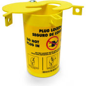 Brady® PLO23 3-In-1 Plug Lockout, Thermoplastic, 5-3/16"W x 6-1/4"H