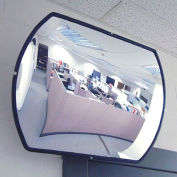 Roundtangular Acrylic Convex Mirror, Indoor, 24"x36", 160° Viewing Angle