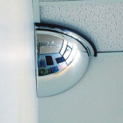 Quarter Dome Acrylic Mirror, Indoor, 26" Dia., 90° Viewing Angle