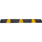 Plasticade SB72-SE Speed Bump avec réflecteurs Cat Eye, caoutchouc recyclé avec bandes réfléchissantes, 6' L
