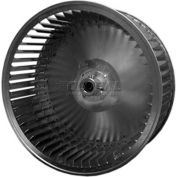 Single Inlet Blower Wheel, 7-1/2" Dia., CCW, 1650 RPM, 1/2" Bore, 4"W, Galvanized