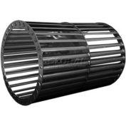 Double Inlet Blower Wheel, 5-3/4" Dia., CW, 3450 RPM, 1/2" Bore, 6-7/8"W, Aluminum