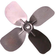 Small Fixed Hub Fan Blade, 6-1/2" Dia., 27° Pitch, CCW, 1/4" Bore, 13/16" Blade Dep., 4 Blade