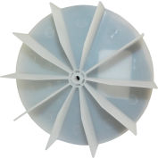 Small Plastic Push-On Fan Blade, 4-5/8" Dia., CCW or CW, 3/16" Bore, 1" Blade Depth, Wheel Blade