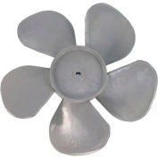 Small Plastic Push-On Fan Blade, 6-5/8" Dia., CW, 7/32" Bore, 1-1/4" Blade Depth, 5 Blade