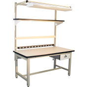 Global Industrial™ Bench-In-A-Box Standard Workbench, Plastic Laminate Top, 72"Wx30"D, Beige