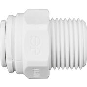 John Guest Polypropylene Male Connector 3/8'' x 3/8'' NPTF, Pack de 10