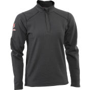 DRIFIRE® Women's Flame Resistant 1/4th Zip Fleece Sweatshirt, L Regular, Black
