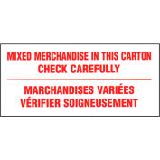 Mixte marchandises Shipping Label - 6 "X 3" - bilingue
