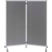 Paperflow Portable Office Partitions Gray