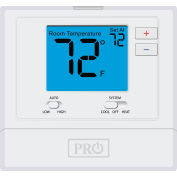 PRO1 IAQ Wired PTAC Thermostat, Non-Programmable, 2H/1C or 1H/1C