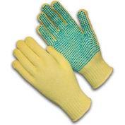 PIP Kut-Gard® Kevlar® Gloves, 100% Kevlar®, Medium Weight, PVC Dots One Side, XL, 1DZ