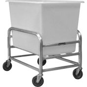 Global Industrial Bulk Mover Cart with White Tub, 9 Bushel, 41-1/2"L x 29-1/2"W x 36"H