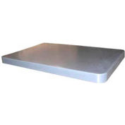 Global Industrial Bulk Tub Lid, 6 Bushel, 33-1/2"L x 24-1/2"W x 2"H, Off-White