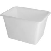 Global Industrial™ Bulk Tub, 4 boisseaux, 32-3/4"L x 21-1/4"L x 15-3/4"H, Blanc off