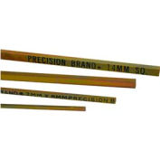 6 mm carré barres pour clavettes diverses métriques, finition or Dichromate, 12" longueur (Pack de 6)
