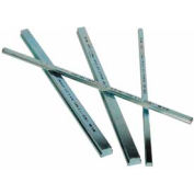 3/16 "x 3/32" X 1/4 "X 1/8" étape barres pour clavettes diverses, Type 2, zingué, 12" longueur